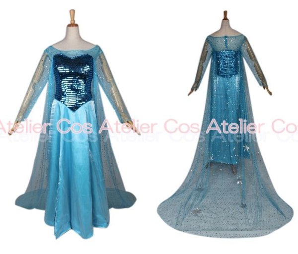 画像2: アナと雪の女王　エルザ 風 コスプレ 衣装 通販 オーダーメイド
