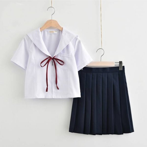 画像1: 大きいサイズあり 可愛いシンプル 学生服 女子高生制服 コスプレ 衣装 通販