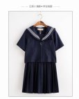 画像2: 大きいサイズあり　可愛いスタンダードセーラー服 学生服 女子高生制服 コスプレ 衣装 通販 (2)