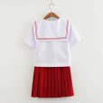 画像5: 大きいサイズあり 可愛い赤いスカート セーラー学生服 女子高生制服 コスプレ 衣装 通販