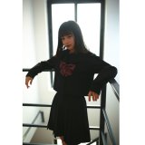 シンプルな黒セーラー服 学生服 女子高生制服 コスプレ 衣装 通販