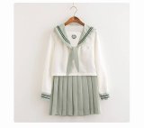 大きいサイズあり　可愛いライトグリーン セーラー服 学生服 女子高生制服 コスプレ 衣装 通販