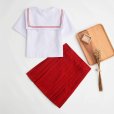 画像3: 大きいサイズあり 可愛い赤いスカート セーラー学生服 女子高生制服 コスプレ 衣装 通販