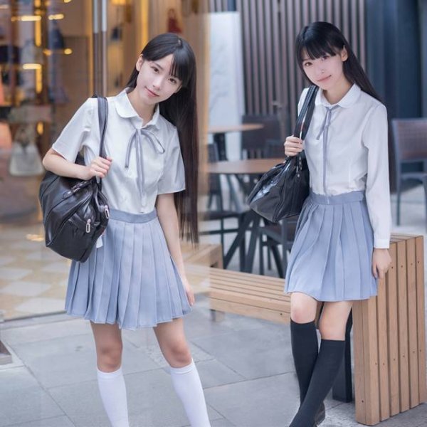 画像1: 大きいサイズあり 6カラー可愛いシンプル学生服 女子高生制服 コスプレ 衣装 通販