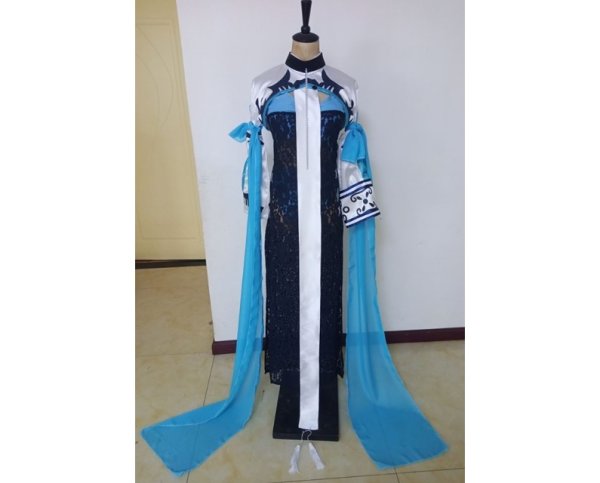 画像1: アズールレーン ベルファスト(彩雲の薔薇)風 コスプレ 衣装 通販 オーダーメイド