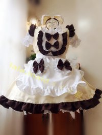 メイドコスプレ衣装 ゴスロリ 萌え コスプレ 衣装 フリル ロリータ かわいい  清楚 可憐 ウェイトレス レディース コスプレ 衣装 通販 オーダーメイド