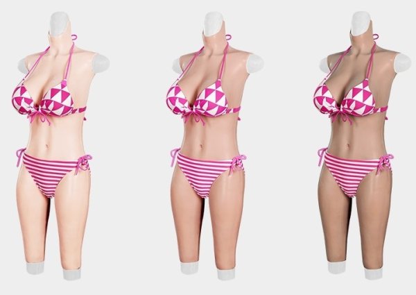 画像2: コスプレ用　ボディスーツ 偽乳 義乳人工乳房 おっぱい シリコンバスト 3カラー 