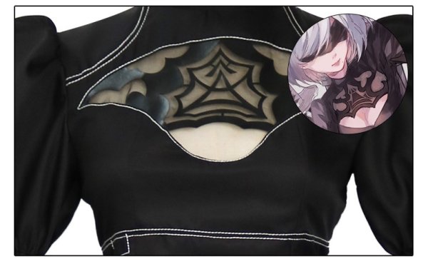 画像5: ニーアオートマタ 2B ヨルハ二号B型 風 コスプレ 衣装 通販 オーダーメイド