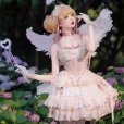 画像5: ピンク/アイボリー ロリータドレス　lolita　 ダンス 3層 バレエ スタイル 蝶結び レースアップ スイート ロリータ ドレス　コスプレ衣装