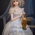 画像13: マルチレイヤー フリル カーディガン 蝶結び レース スイート バレエ ロリータ Jsk ドレス 2色　コスプレ衣装
