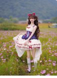 画像1: 白雪姫　ロリータドレス　lolita　 ダンス 3層 バレエ スタイル 蝶結び レースアップ スイート ロリータ ドレス　コスプレ衣装 (1)