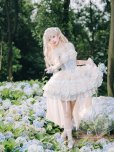画像4: ライトブルー/アイボリー ロリータドレス　lolita　 ダンス 3層 バレエ スタイル 蝶結び レースアップ スイート ロリータ ドレス　コスプレ衣装