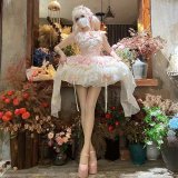 ロリィタ Lolita ロリータドレス ゆめかわいい ジャンスカ ミニ丈 ジャンパースカート ダンス 姫様 ゴージャス ゴスロリ 甘ロリ 　コスプレ衣装