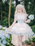 画像6: ライトブルー/アイボリー ロリータドレス　lolita　 ダンス 3層 バレエ スタイル 蝶結び レースアップ スイート ロリータ ドレス　コスプレ衣装
