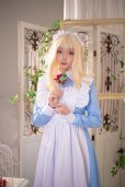 画像9: 可愛い　ライトブルーとピンクのロリータメイド衣装　ロング丈　コスチューム 　コスプレ衣装　