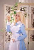 画像5: 可愛い　ライトブルーとピンクのロリータメイド衣装　ロング丈　コスチューム 　コスプレ衣装　
