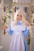 画像7: 可愛い　ライトブルーとピンクのロリータメイド衣装　ロング丈　コスチューム 　コスプレ衣装　