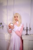 画像11: 可愛い　ライトブルーとピンクのロリータメイド衣装　ロング丈　コスチューム 　コスプレ衣装　