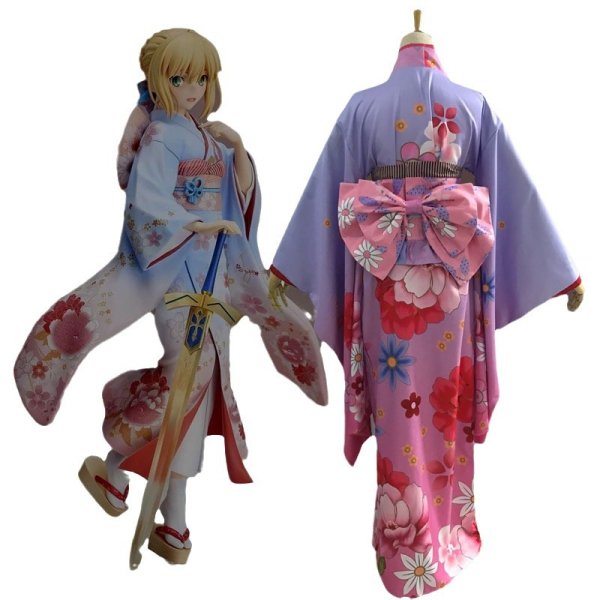 画像3: Fatestay night セイバー 振袖着物 コスプレ 衣装 通販 オーダーメイド