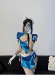 画像3: 格闘家 セクシー 萌え かわいい キュート チャイナドレス ワンピース コスチューム コスプレ 胸元開き 深Vネック 仮装 変身 変装