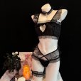 画像9: 猫コスプレ セクシー ランジェリー ベビードール キャット セクシー コスプレ キャット コスチューム かわいい 萌え萌え 胸あき 肉球 ネコ耳カチューシャ