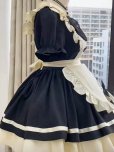 画像3: かわいいロリータメイド服蝶結び　わんこの足跡　デザインコスプレ衣装