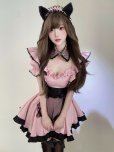 画像6: かわいいメイド衣装 　 レース猫メイド制服　ロリータドレス　 　コスプレ衣装