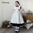 画像6: かわいい白黒ロングスカートメイド服　長袖　半袖イギリスの執事　コスプレ衣装
