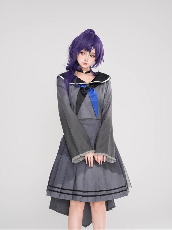 画像1: プロジェクトセカイ 朝比奈まふゆ 衣裳とウイッグ　コスプレ 衣装 通販 オーダーメイド