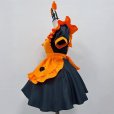 画像2: パンプキン　エプロン付き可愛いメイド服 ミニ丈ワンピース コスチューム 半袖 フリル カチューシャ付き 蝶結び コスプ衣装 (2)