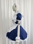 画像7: 十字架　可愛いメイド服 ミニ丈ワンピース コスチューム 半袖 フリル カチューシャ付き 蝶結び コスプレ衣装 (7)