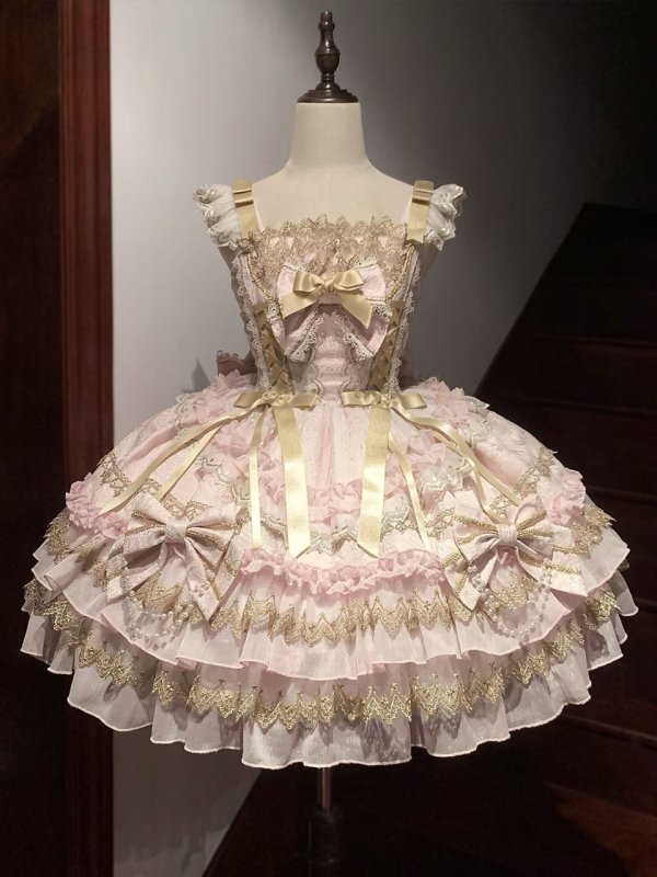 画像1: ゴスロリ ロリータ ワンピース ゴシック ハロウィン コスプレ アイドル衣装 ノースリーブ ミニ丈 可愛い ドレス 原宿系 姫 JSK コスチューム 仮装 パーティー イベント ライブ 撮影 レディース きれいめ 演出服 学園祭 