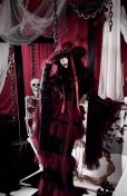 画像5: 深紅のゴシックドレスコートドレス、オリジナルドレス、ふくらみのあるドレス、、ビーズドレス、ダークドレスコスプレ 衣装 通販 オーダーメイド (5)