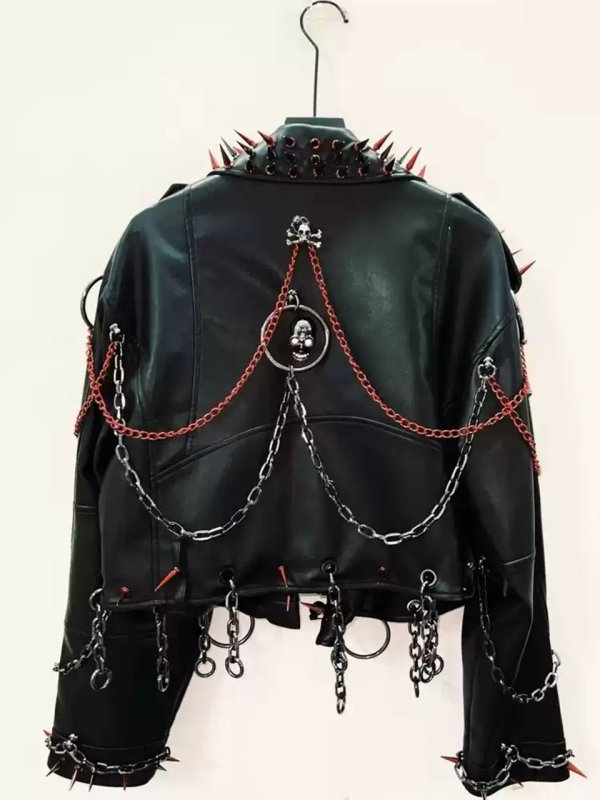 画像7: パンクレザージャケット、ヒップホップレザージャケット、ロックレザージャケット、ヘビーデューティーレザージャケットコスプレ 衣装 通販 オーダーメイド