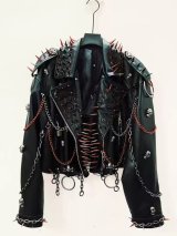 パンクレザージャケット、ヒップホップレザージャケット、ロックレザージャケット、ヘビーデューティーレザージャケットコスプレ 衣装 通販 オーダーメイド