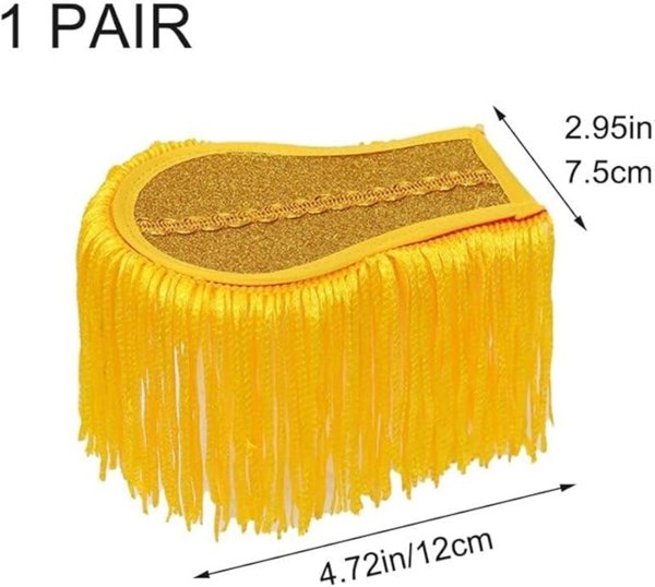 画像3: 肩章 タッセル ショルダーバッジ ファッション 肩章ガード コスチューム アクセサリー 制服 装飾用 男性 女性 1ペア