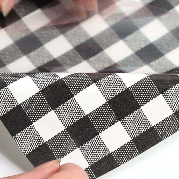 画像4: チェック柄　アイロンプリントシート 熱転写ラバーシート ラバーシートロールー 熱伝達ビニールロール Tシャツ 帽子 バッグ DIY 布 綿 ポリエステルに適応