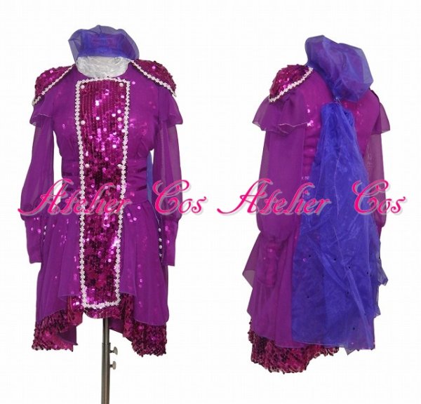 画像2: ももいろクローバーZ紫ライブ 風 コスプレ 衣装 通販 オーダーメイド