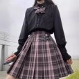 画像4: チェックスカート　ブラック　セーラー服 女子高生 ハロウィンJK 制服 コスチューム 女子制服 