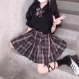 画像7: チェックスカート　ブラック　セーラー服 女子高生 ハロウィンJK 制服 コスチューム 女子制服 