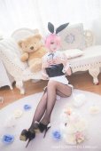 画像2: ウイッグ付きｖRe:ゼロから始める異世界生活 レムラム　バニーガール　 コスプレ 衣装 通販 オーダーメイド (2)