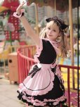 画像6: 黒とピンクのロリータメイド服　メイドドレス　コスプレ 衣装 通販 オーダーメイド