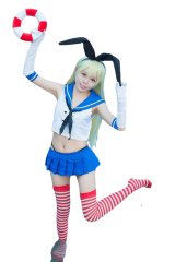 艦隊これくしょん〜艦これ 島風  衣装とウイッグのセット コスプレ 衣装 通販 オーダーメイド