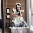 画像3: キュートなチェック柄　ロリータメイド服　　コスプレ 衣装 通販 オーダーメイド