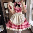 画像5: キュートなチェック柄　ロリータメイド服　　コスプレ 衣装 通販 オーダーメイド