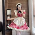 画像6: キュートなチェック柄　ロリータメイド服　　コスプレ 衣装 通販 オーダーメイド