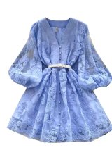  春夏コーデ ミニワンピース ひざ丈 レース レディース パーティー