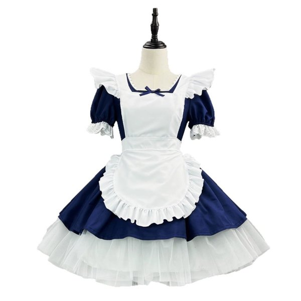 画像1: シンプルな可愛い！！　ロリータメイド服　　コスプレ 衣装 通販 オーダーメイド