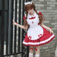 画像4: 和製黒クラシックメイド服ソフトガールロリータロリータメイドカフェドレス