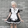 画像7: 和製黒クラシックメイド服ソフトガールロリータロリータメイドカフェドレス